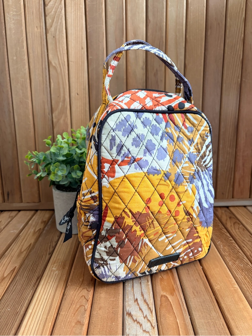 Vera Bradley Quilted Paisley Insulated Top-Handle Lunch Bag